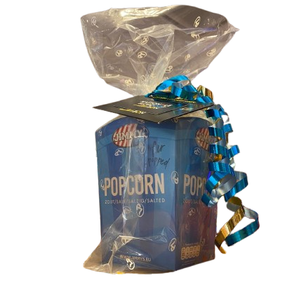 Popcorn Cadeauset (Blauw)