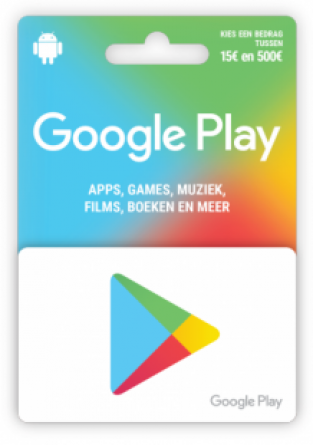 Google Play Cadeaukaart 15 Euro