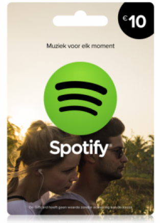 Spotify Tegoed 10 euro