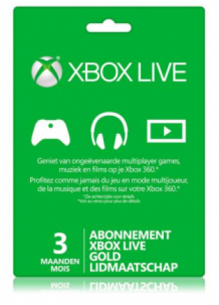 Xbox Cadeaukaart LIVE Gold 3 maanden